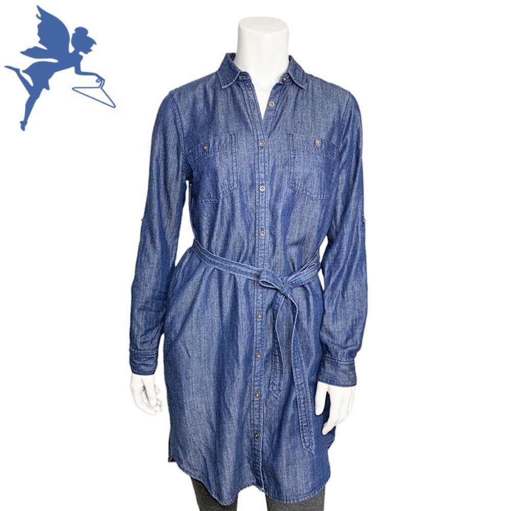 BANANA REPUBLIC Button Front Shirtdress